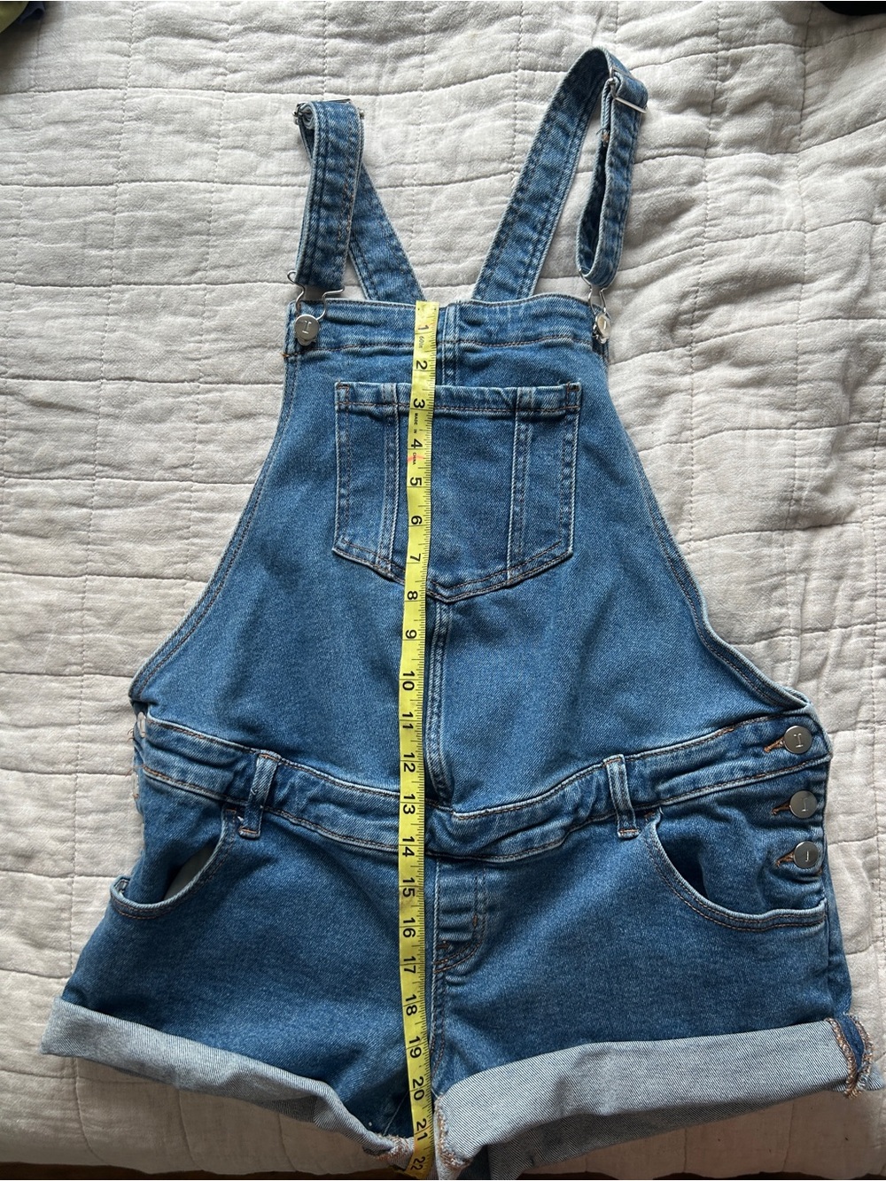 Ingrid & Isabel Blue Denim Short Overalls